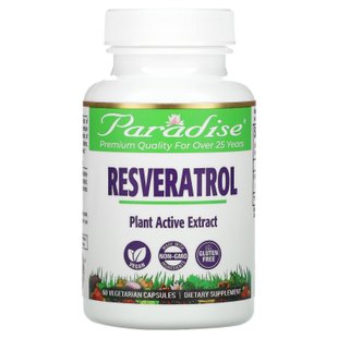 Ресвератрол Paradise Herbs (Resveratrol) 100 мг 60 капсул купить в Киеве и Украине