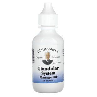 Christopher's Original Formulas, Glandular System Massage Oil, 2 fl oz (59 ml) купить в Киеве и Украине