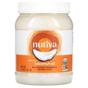 Кокосовое масло рафинированное Nutiva (Coconut Oil Refined) 1600 мл купить в Киеве и Украине