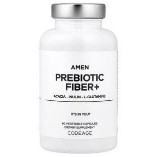 Пребіотична клітковина Codeage (Amen Prebiotic Fiber+) 60 рослинних капсул