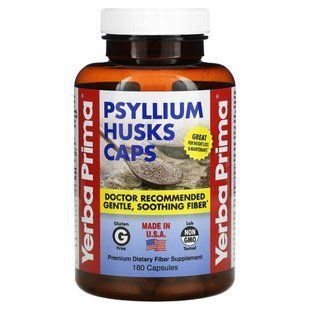 Capsules with Psyllium Husk, Yerba Prima, 625 mg, 180 capsules