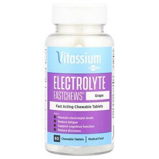 Vitassium, Electrolyte FastChews&reg;, Grape, 60 Chewable Tablets