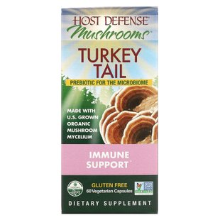 Траметес разноцветный Fungi Perfecti (Turkey Tail Host Defense) 60 капсул купить в Киеве и Украине