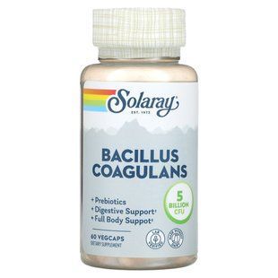 Пробиотики Solaray (Bacillus Coagulans) 5 миллиардов 60 вегетарианских капсул купить в Киеве и Украине