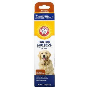 Arm & Hammer, Контроль зубного камня, ферментная зубная паста для собак, говядина, 2,5 унции (67,5 г) купить в Киеве и Украине