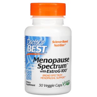 Помощь при менопаузе, Menopause Spectrum with EstroG-100, Doctor's Best, 30 вегетарианских капсул купить в Киеве и Украине