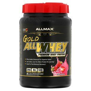 Сывороточный протеин ALLMAX Nutrition (AllWhey Gold) 907 г со вкусом клуникиб купить в Киеве и Украине