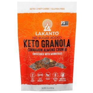 Мюсли, миндальный хруст с корицей, Granola, Cinnamon Almond Crunch, Lakanto, 312 г купить в Киеве и Украине