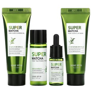 Some By Mi, Super Matcha Pore Care, стартовый набор с матчей для очищения пор, 4 предмета купить в Киеве и Украине