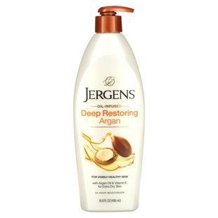 Deep Restorative Argan Moisturizing Cream with Oil, Jergens, 16.8 fl oz (496 ml)
