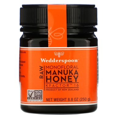 Манука мед цілісний Wedderspoon (Raw Manuka Honey) 250 г