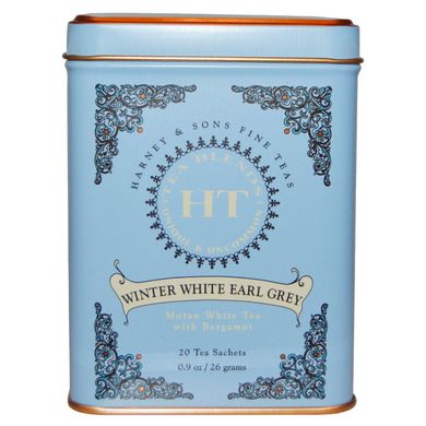 Зимний белый чай "Эрл Грей", Harney & Sons, 20 пакетиков, 0.9 унций (26 г) купить в Киеве и Украине