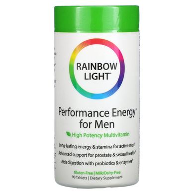 Вітаміни для чоловіків без заліза Rainbow Light (Performance Energy) 90 таблеток