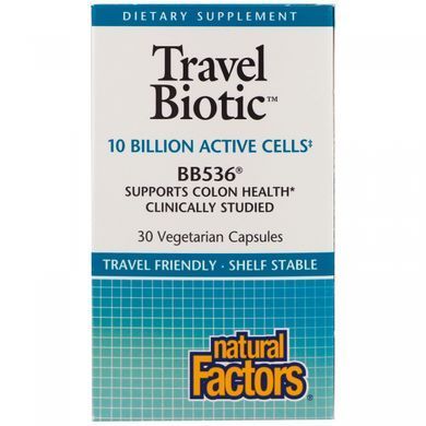 Probiotic BB536 Natural Factors (TravelBiotic) 30 capsules