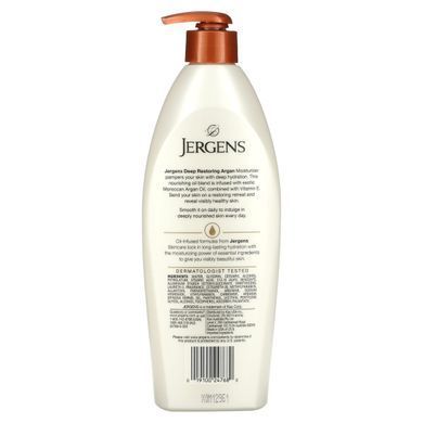 Deep Restorative Argan Moisturizing Cream with Oil, Jergens, 16.8 fl oz (496 ml)