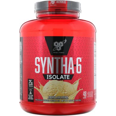 Syntha-6 Isolate, суміш для протеїнових порошків, ванільне морозиво, BSN, 1,82 кг