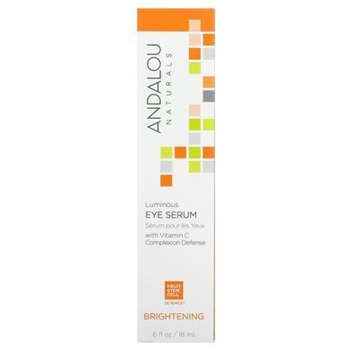 Осветляющая сыворотка для глаз Andalou Naturals (Eye Serum) 18 мл купить в Киеве и Украине