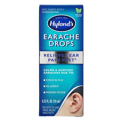 Краплі від болю у вухах, Hyland's, 0,33 рі унц (10 мл)