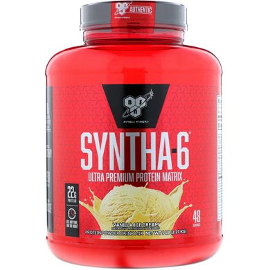 Syntha-6, білкова питна суміш, ванільне морозиво, BSN, 5 фунтів (227 кг)
