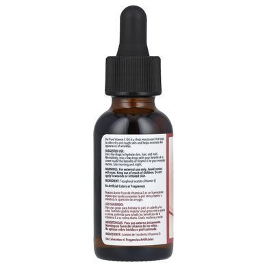 100% чистое масло с витамином Е De La Cruz (100% Pure Vitamin E Oil) 28000 МЕ 30 мл купить в Киеве и Украине