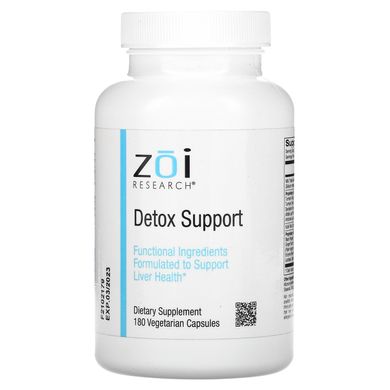 Детокс підтримка, Detox Support, ZOI Research, 180 вегетаріанських капсул