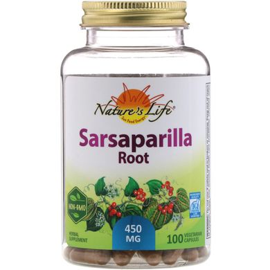 Корінь сассапарілі, Nature's Herbs, 100 капсул