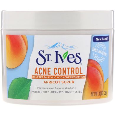 Абрикосовий скраб Acne Control, St Ives, 283 г
