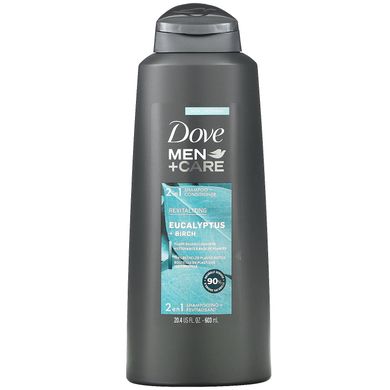 Dove, средство по уходу за волосами для мужчин 2 в 1, восстанавливающий шампунь и кондиционер, эвкалипт и береза, 603 мл (20,4 жидк. Унций) купить в Киеве и Украине