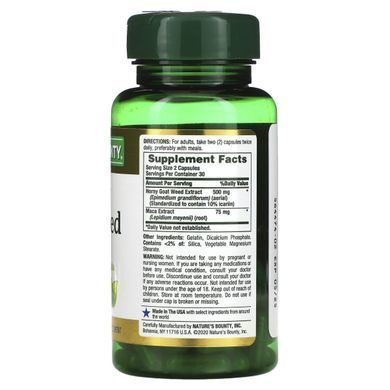 Трава Горянки с Мака, Nature's Bounty, 60 капсул купить в Киеве и Украине