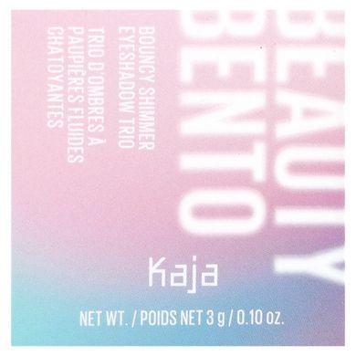 Kaja, Beauty Bento, Bouncy Shimmer Eyeshadow Trio, 03 Toasted Caramel, 0.10 oz (3 g)