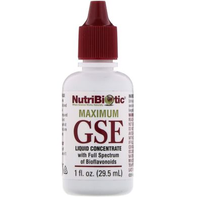 NutriBiotic, Maximum GSE, Liquid Concentrate, 1 fl oz (29.5 ml)