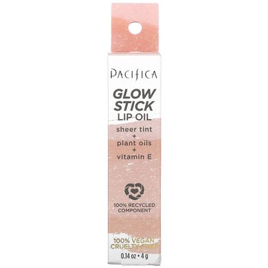 Олія для губ блідий захід сонця Pacifica (Glow Stick Lip Oil Pale Sunset) 4 г
