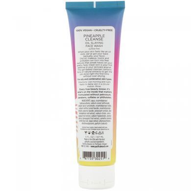 Pineapple cleansing, face wash for oily skin, Pacifica, 5 fl oz (147 ml).
