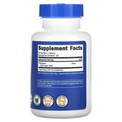 Nutricost, Policosanol, 25 mg, 120 Capsules купить в Киеве и Украине
