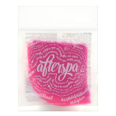 Чарівна багаторазова серветка для видалення макіяжу - міні, Рожева, AfterSpa, 1 серветка