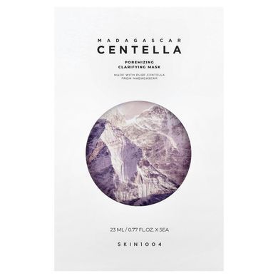 SKIN1004, Madagascar Centella, Poremizing Clarifying Beauty Mask, 5 Sheets, 0.77 fl oz (23 ml) Each