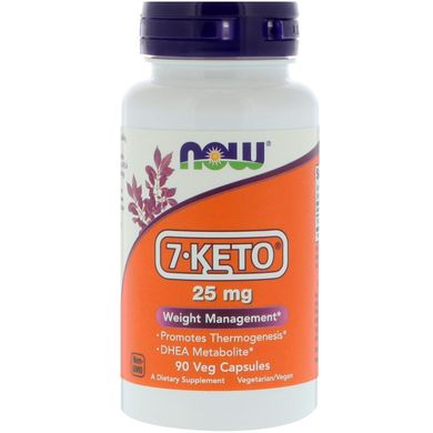 7-Кето ДГЕА Now Foods (7-Keto DHEA) 25 мг 90 капсул