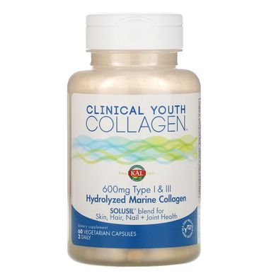 Клінічний омолоджуючий колаген KAL (Clinical Youth Collagen) 600 мг 60 капсул