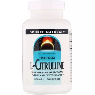Цитруллин Source Naturals (L-Citrulline) 500 мг 60 капсул купить в Киеве и Украине