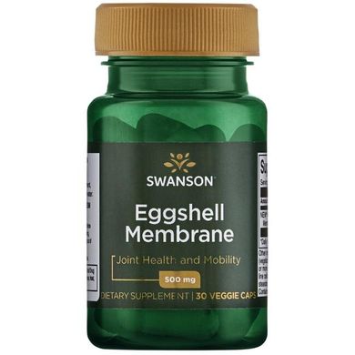 Яєчна шкаралупа, Eggshell Membrane, Swanson, 500 мг, 30 капсул
