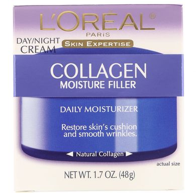 Дневной / ночной крем с коллагеном, Collagen Moisture Filler, L'Oreal, 48 г купить в Киеве и Украине