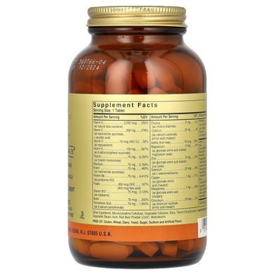 Multivitamins without iron formula VM-75 Solgar (Multiple Vitamins) 180 tablets.