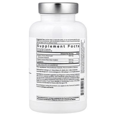 Пребіотична клітковина Codeage (Amen Prebiotic Fiber+) 60 рослинних капсул
