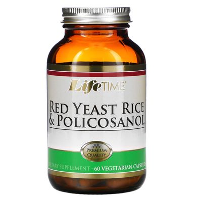 Червоний дріжджовий рис і полікосанол, LifeTime Vitamins, 60 рослинних капсул