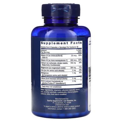 Відновлення кісток + вітамін К2 Life Extension (Bone Restore) 120 капсул