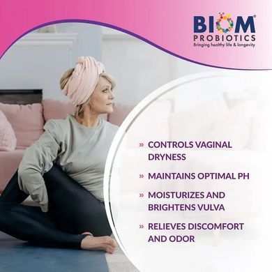 Зовнішній зволожуючий вагінальний гель Biom Probiotics (Natural External Vaginal Moisturizer Gel) 60 мл
