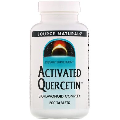 Активований кверцетин, Activated Quercetin, Source Naturals, 200 таблеток