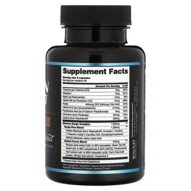 Snap Supplements, Brain Food, Bacopa Extract , 60 Capsules купить в Киеве и Украине