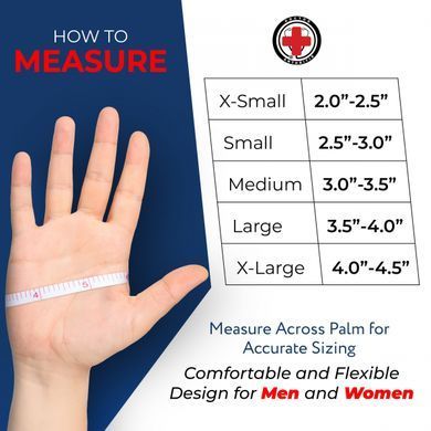 Doctor Arthritis Cotton Gloves and Treatment Guide for Arthritis with Open Fingers, Medium Size, Grey, 1 pair.