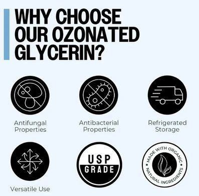 Гліцерин озонований органічний PurO3 (Ozone Infused Glycerin) 118 мл